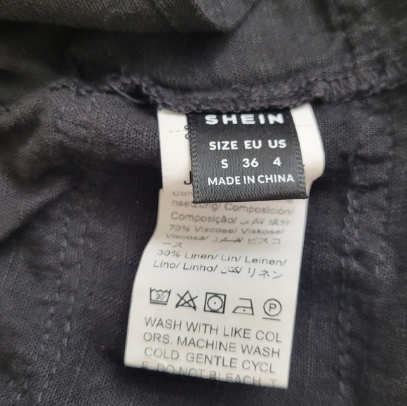 TWO Front Tie Cami Tops Size S Pink and Black - Picture 4 of 9